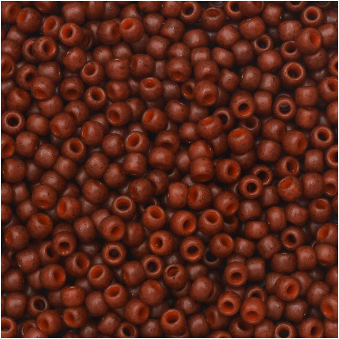 TOHO Bead Round 11/0 Semi-Glazed Burnt Orange 2.5-Inch Tube