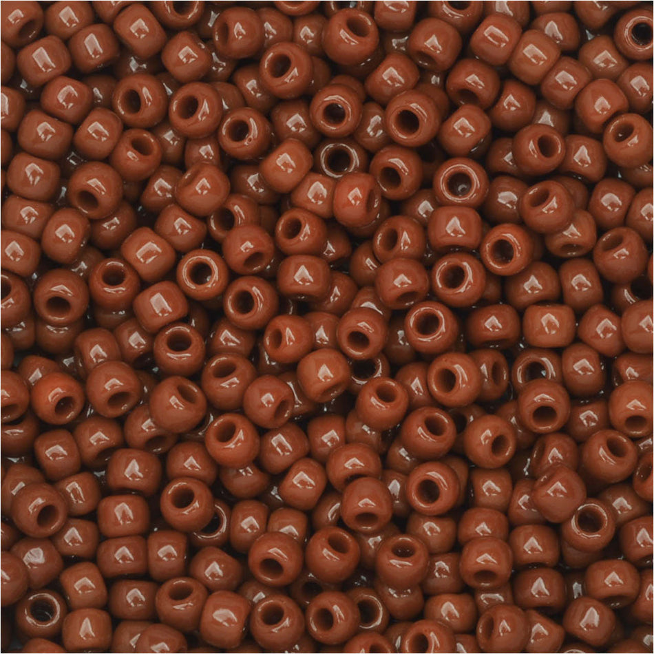 TOHO Bead Round 11/0 Opaque Terra Cotta, 2.5-Inch Tube