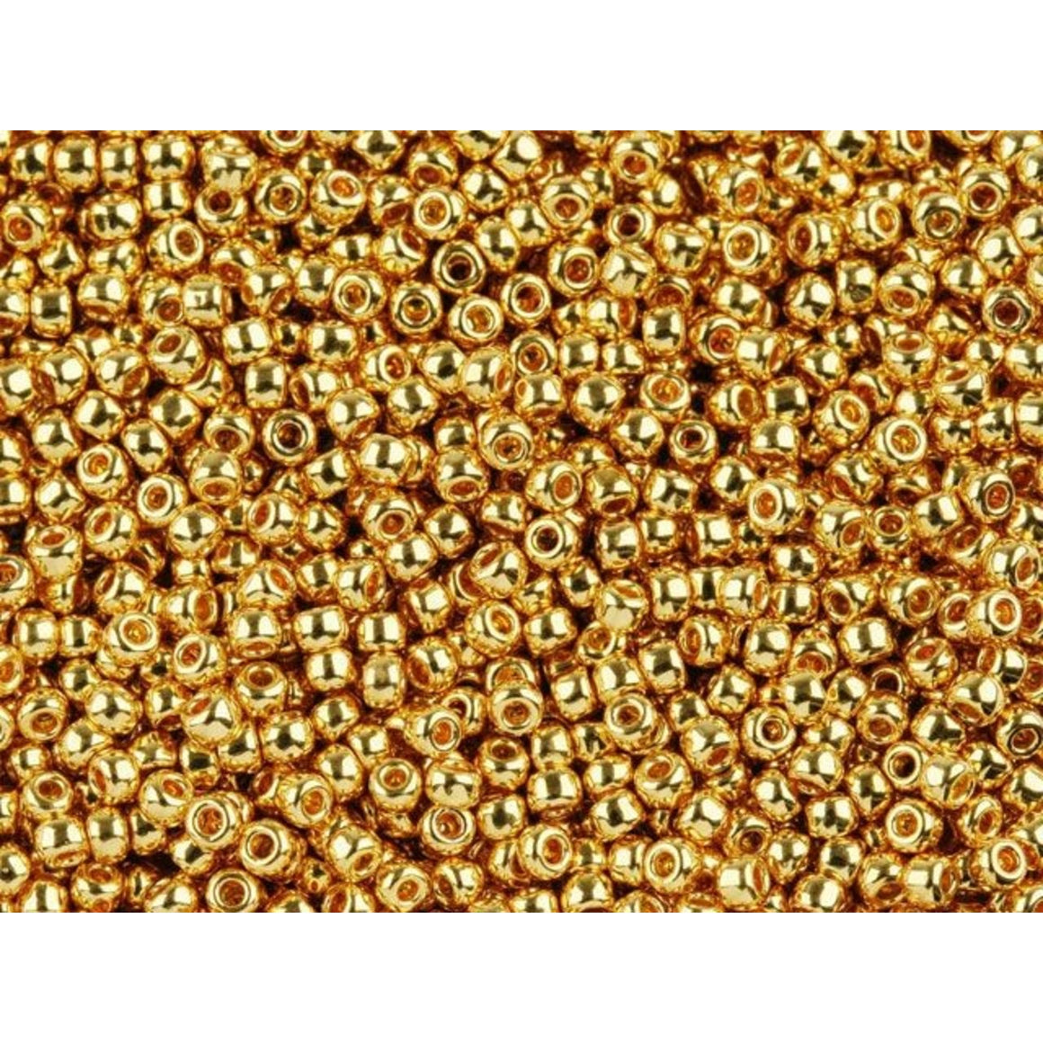 TOHO Bead Round 11/0 24K Gold-Plated, 2.5-Inch Tube