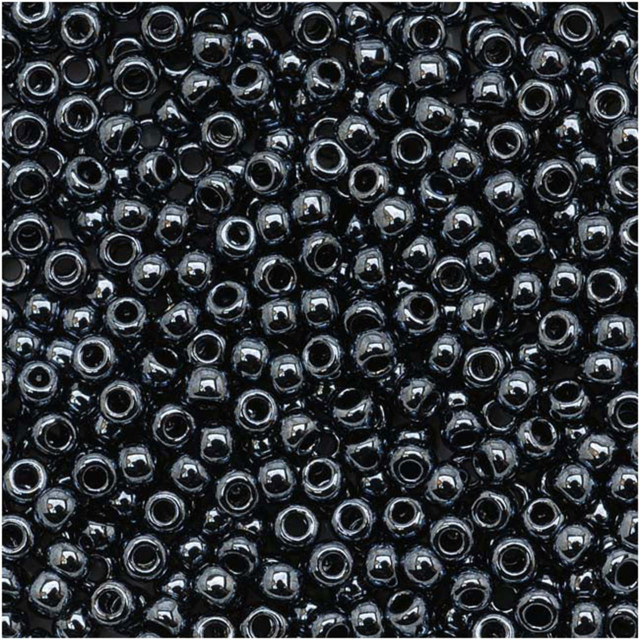 TOHO Bead Round 11/0 Metallic Hematite, 2.5-Inch Tube