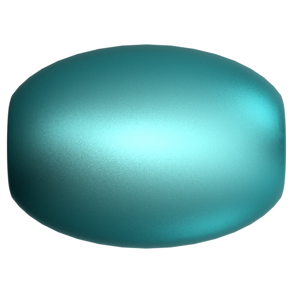 PRESTIGE 5824 4mm Rice-Shaped Pearl Crystal Iridescent Dark Turquoise