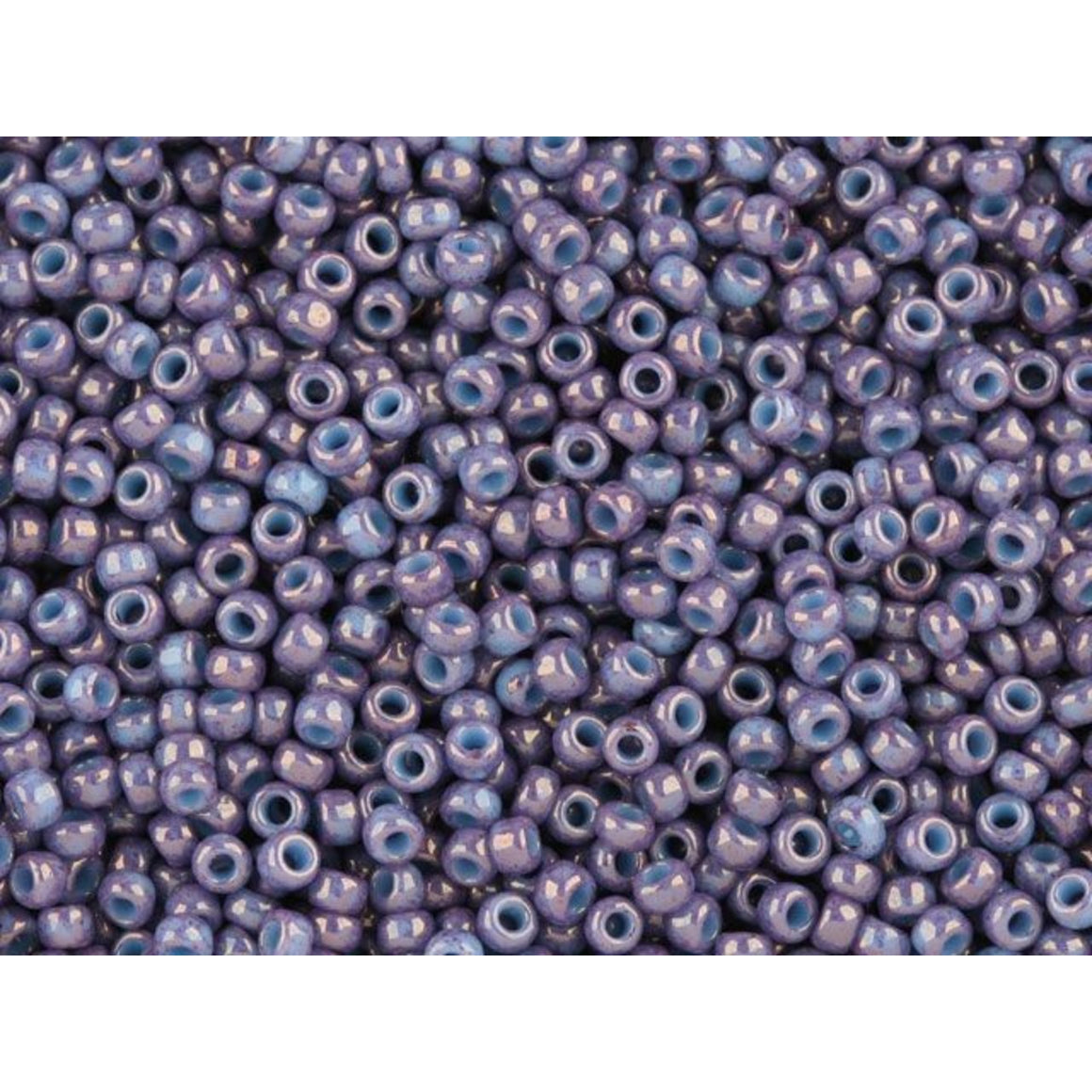 TOHO Bead Round 11/0 Marbled Lavender Rose, 2.5-Inch Tube