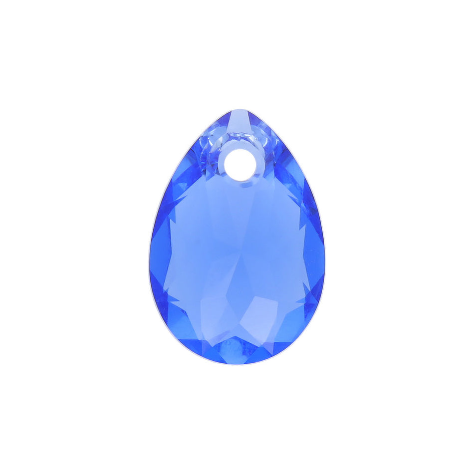 PRESTIGE crystal 11.5mm Sapphire Pear Cut Pendant - Style 6433