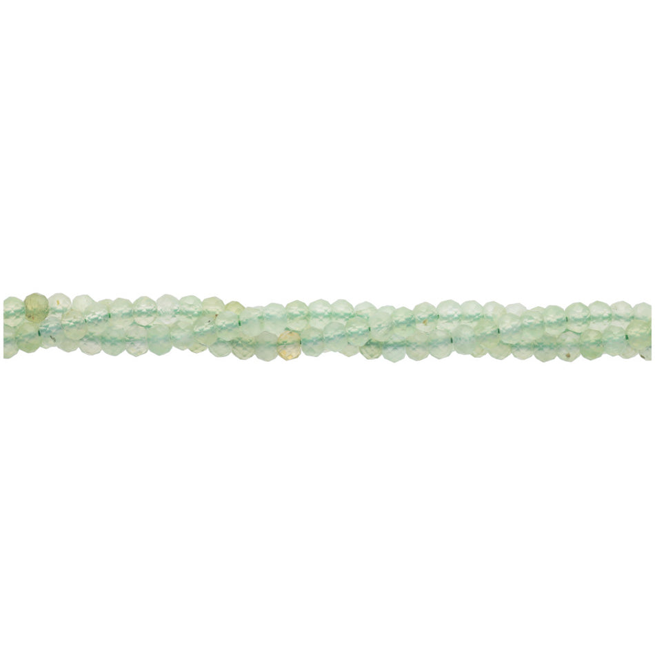 Prehnite 4mm Rondelle Faceted A Grade - 15-16 Inch