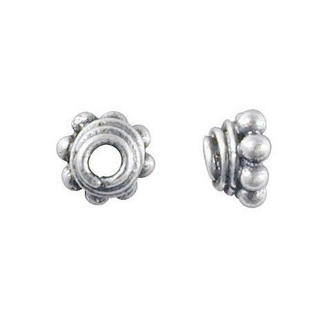 Bali Silver Small Beehive Bead Cap