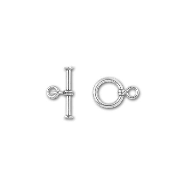 Bali Silver 8.5mm Simple Toggle Clasp