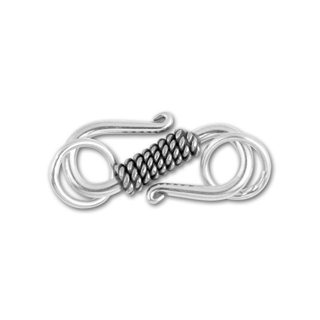 Bali Sterling Silver Twisted Wire S Clasp