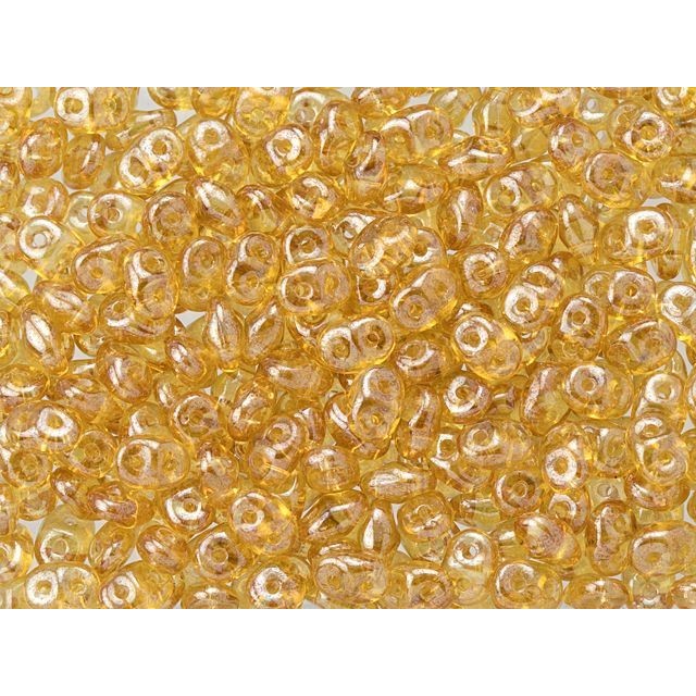 SuperDuo 2 x 5mm Topaz Luster 2-Hole Seed Bead 2.5-Inch Tube