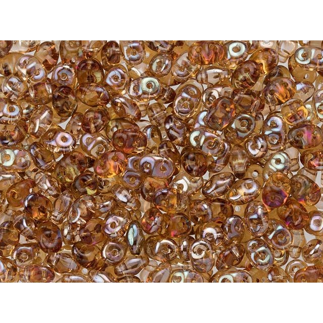 SuperDuo 2 x 5mm Rosaline Celsian 2-Hole Seed Bead 2.5-Inch Tube