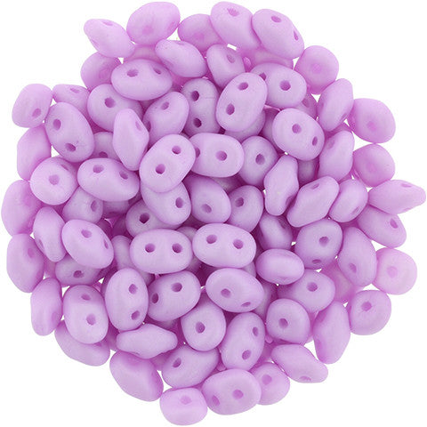 SuperDuo 2 x 5mm Saturated Violet 2-Hole Seed Bead 2.5-Inch Tube