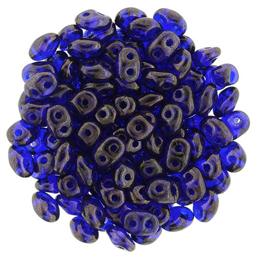 SuperDuo 2 x 5mm Cobalt - Vega 2-Hole Seed Bead 2.5-Inch Tube