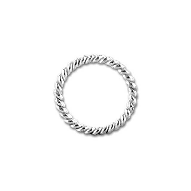 Bali Silver Twisted 6.5mm Closed Jump Ring