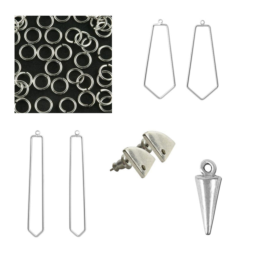 INSTRUCTIONS for DIY Elongated Edge Earrings