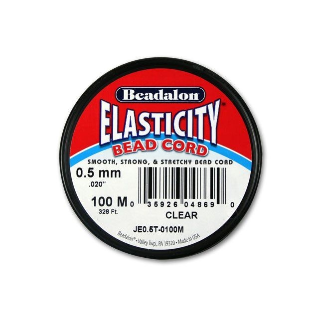 Beadalon Elasticity 0.5mm Clear 100 Meters