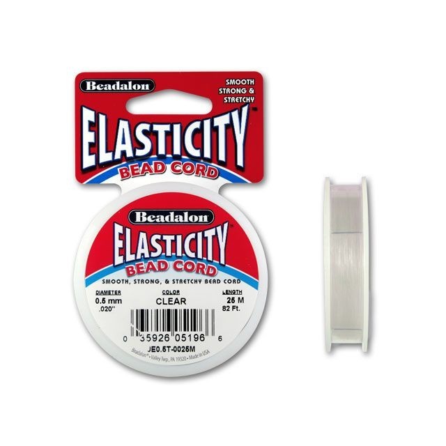 Beadalon Elasticity 0.5mm Clear 25M