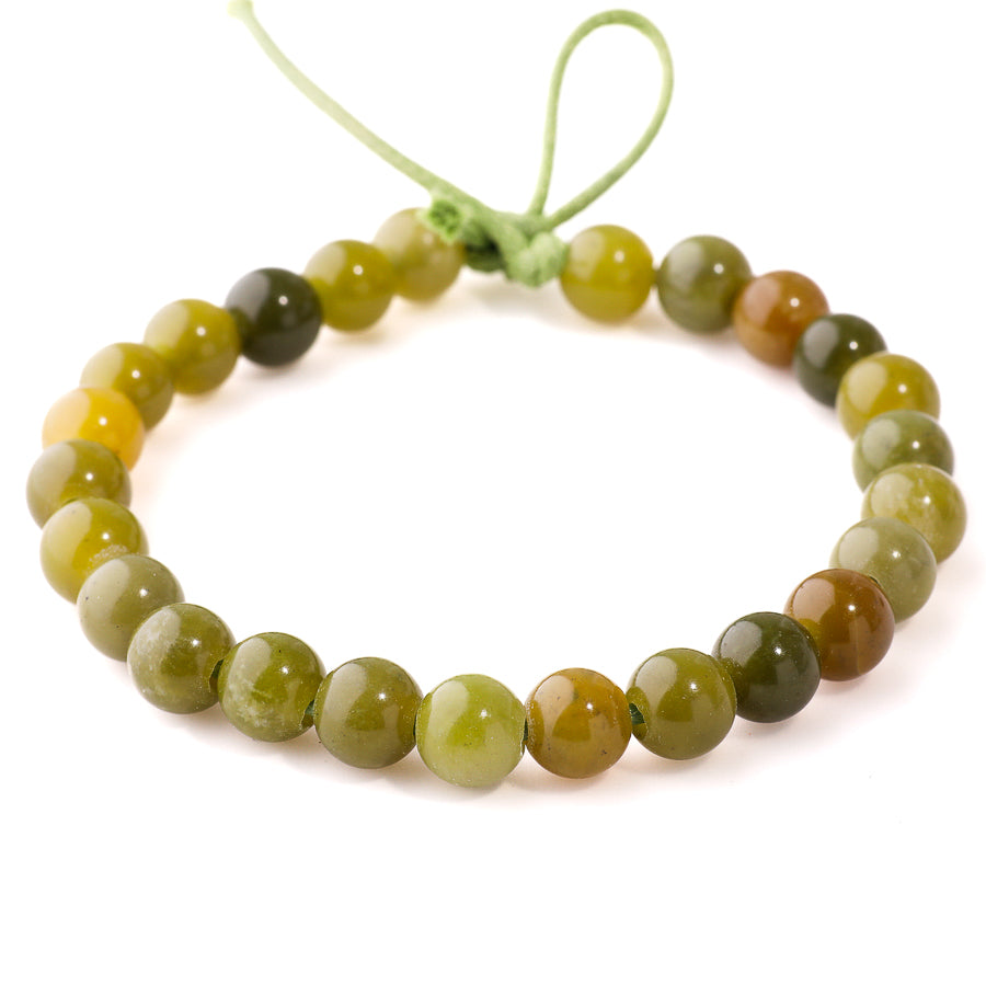 BC Jade 8mm Round - Large Hole Beads