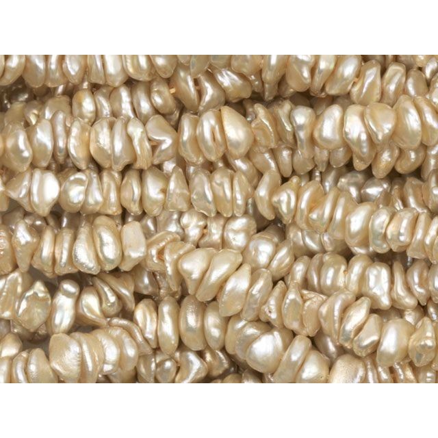 6-7mm Butterscotch Keshi Pearls