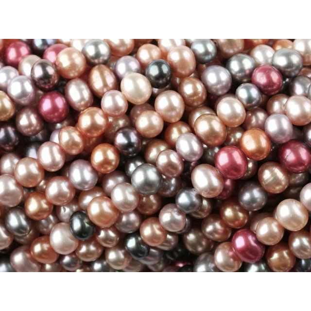 3.5-4mm Nostalgia Mix Potato Pearls Strand