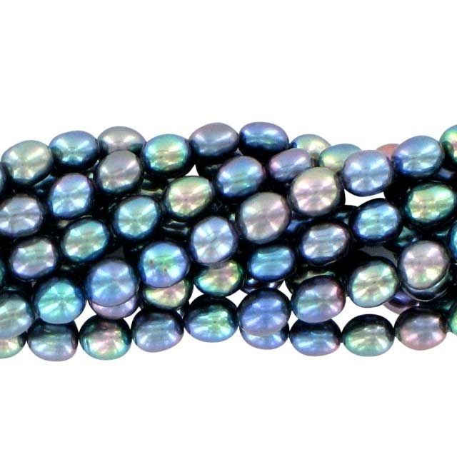 4.5-5mm Peacock Rice Pearl Strand