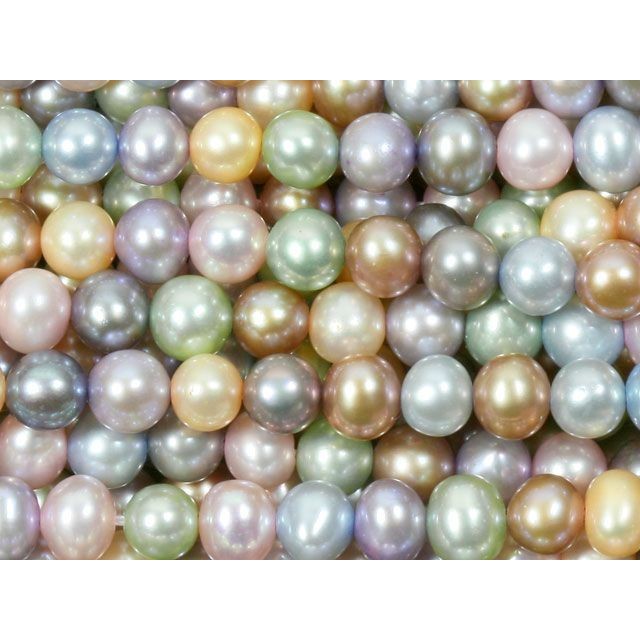 4.5 - 5mm Pastel Mix Potato Pearl Strand