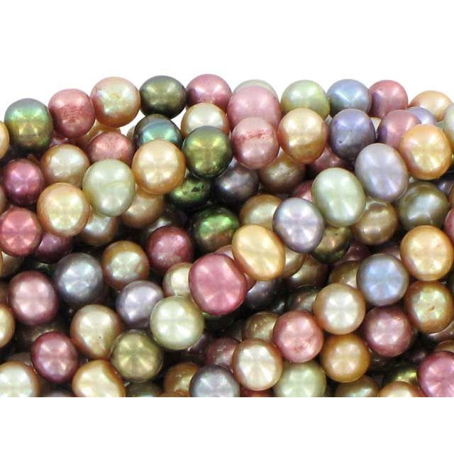 5-6mm Warm Tone Potato Pearl Mix Strand