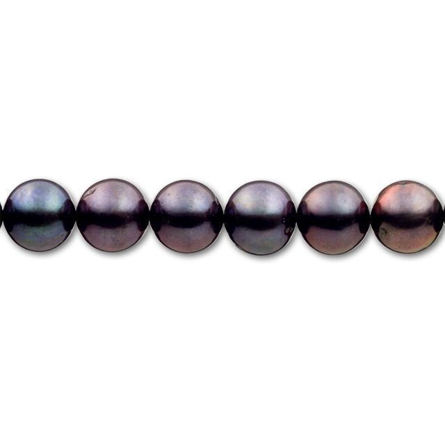 9.5-10mm Peacock Round Freshwater Pearl Strand