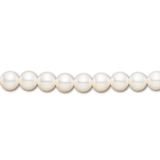 5.5-6mm White Round Freshwater Pearl Strand