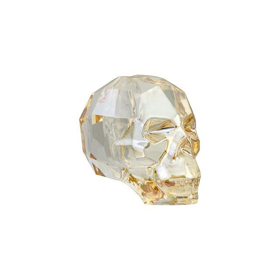 PRESTIGE 5750 13mm Skull Bead Crystal Golden Shadow