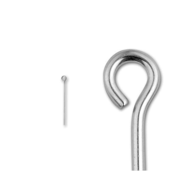 1-inch Eye Pin, 20 Gauge (Sterling Silver)