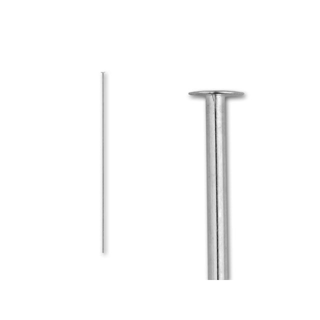 2 1/2-inch Head Pin, 22 Gauge (Sterling Silver)