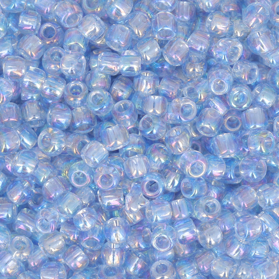 TOHO RE:Glass Round 11/0, : Rainbow Blue - 2.5" Tube