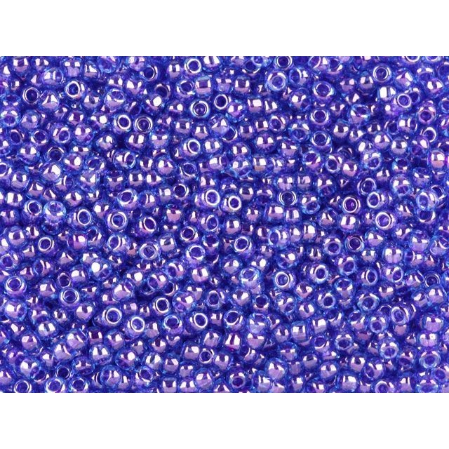 TOHO Bead Round 11/0, Lilac Lined Blue, 2.5-Inch Tube