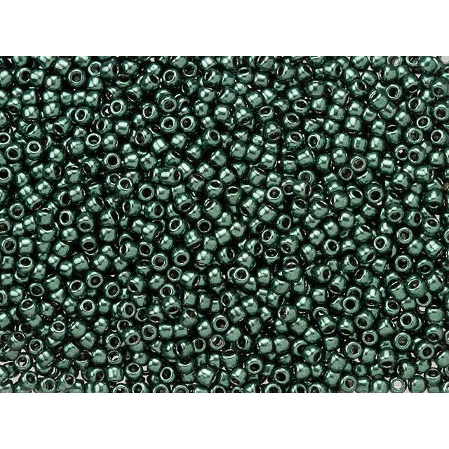 TOHO 11/0 Galvanized Aqua Round Bead 2.5-Inch Tube