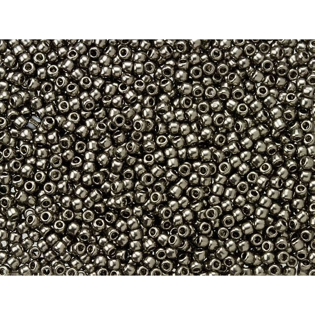 TOHO 11/0 Galvanized Gray Round Bead 2.5-Inch Tube