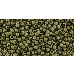 TOHO Round 11/0 Tube 2.5" : Bronze Antique Gold