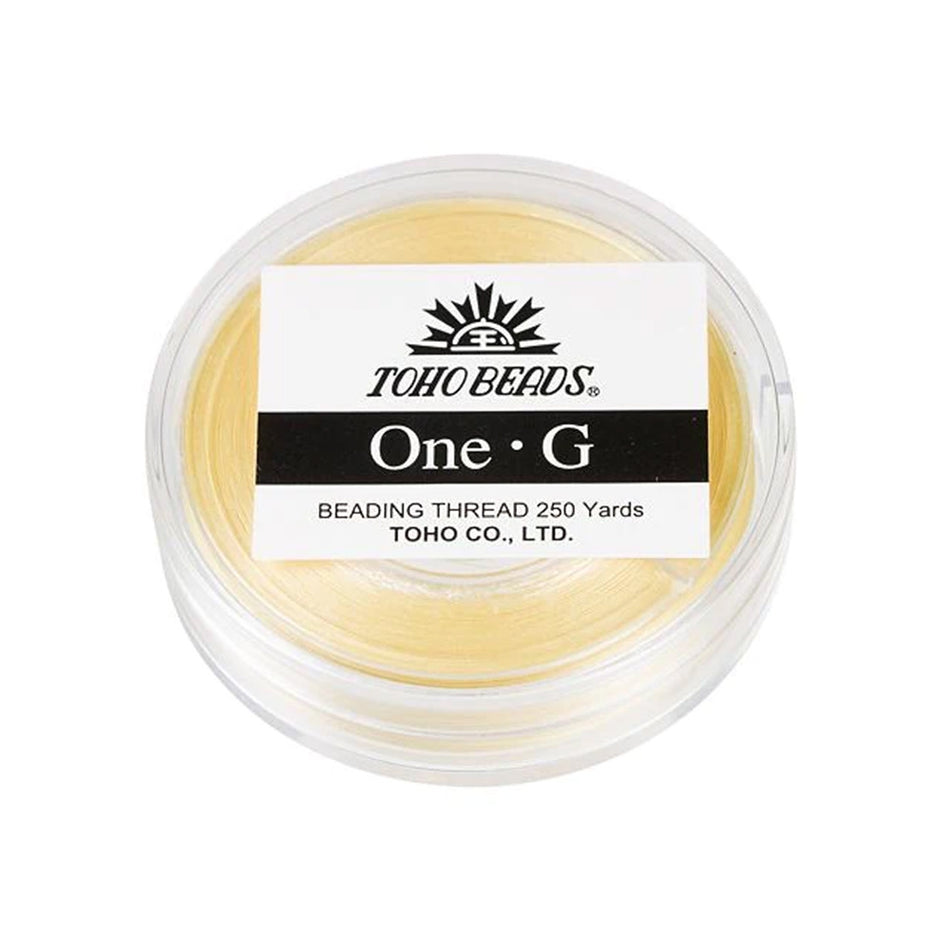 TOHO One-G Thread 250 Yard Spool, Light Yellow