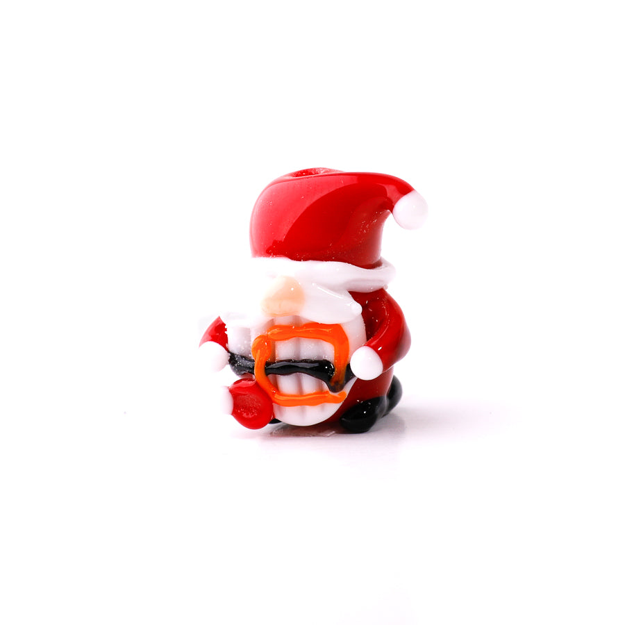 21x15mm Ho-Ho-Ho Santa Gnome Lampwork Bead