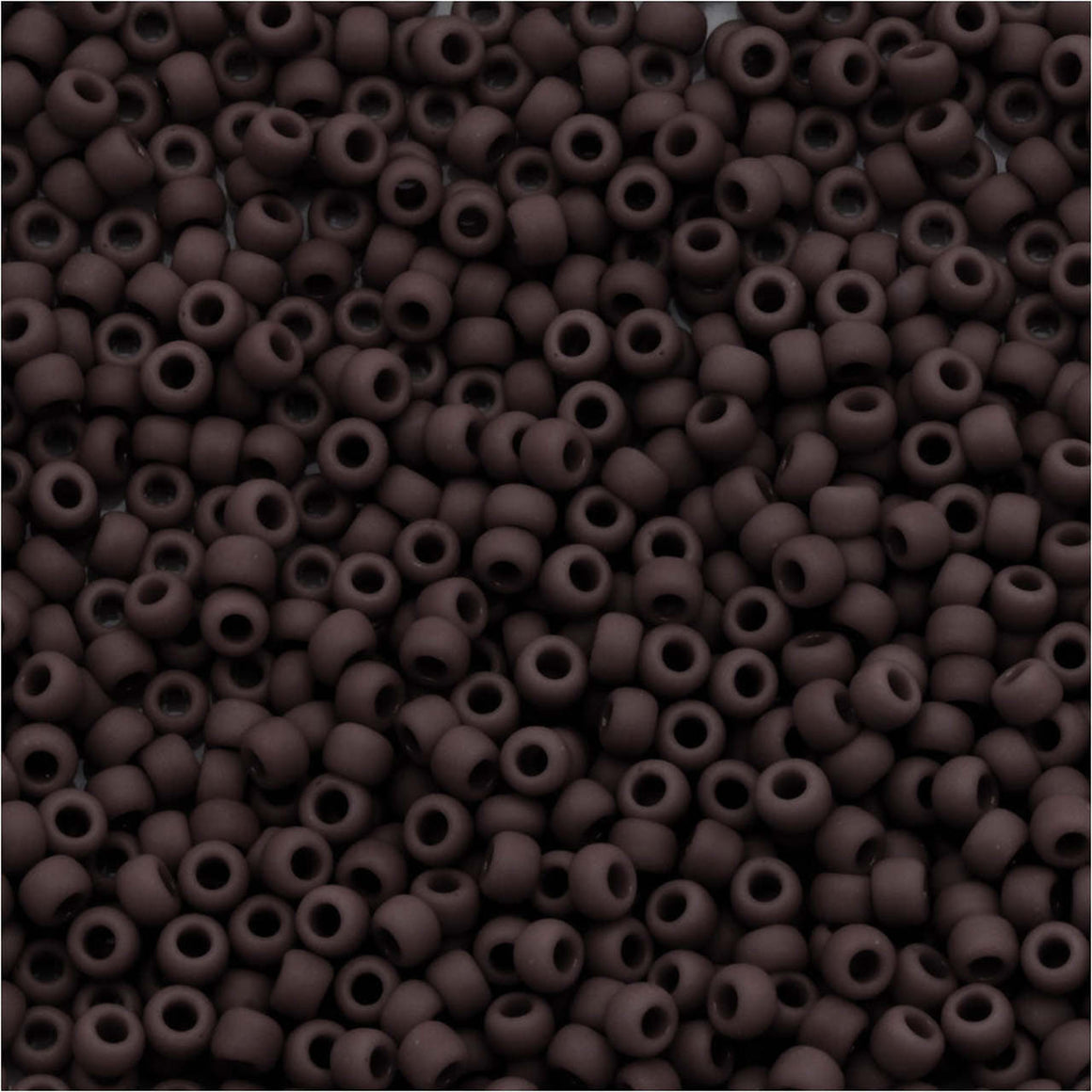 TOHO Bead Round 11/0 Matte Opaque Brown, 2.5-Inch Tube