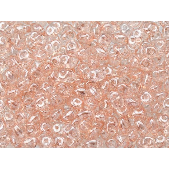 SuperDuo 2 x 5mm Rosaline Luster 2-Hole Seed Bead 2.5-Inch Tube