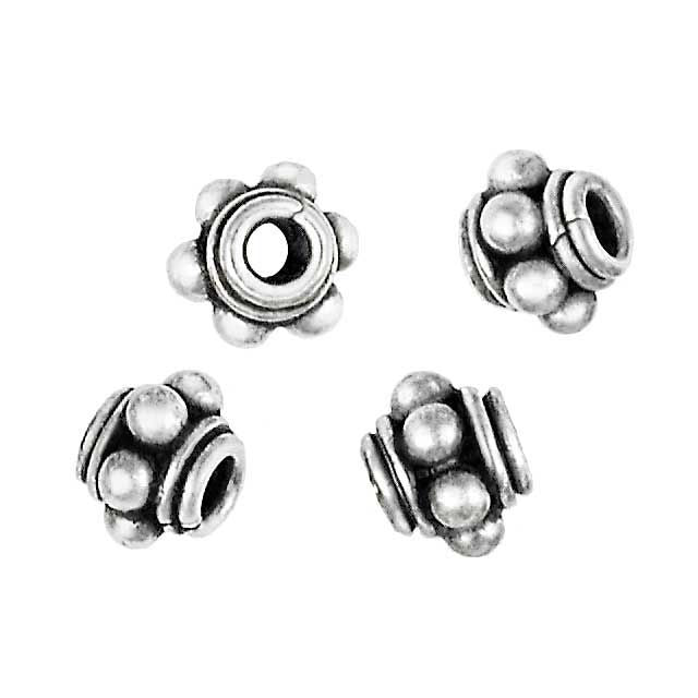 Bali Silver 4.5mm 6 Granulations, Double Ring