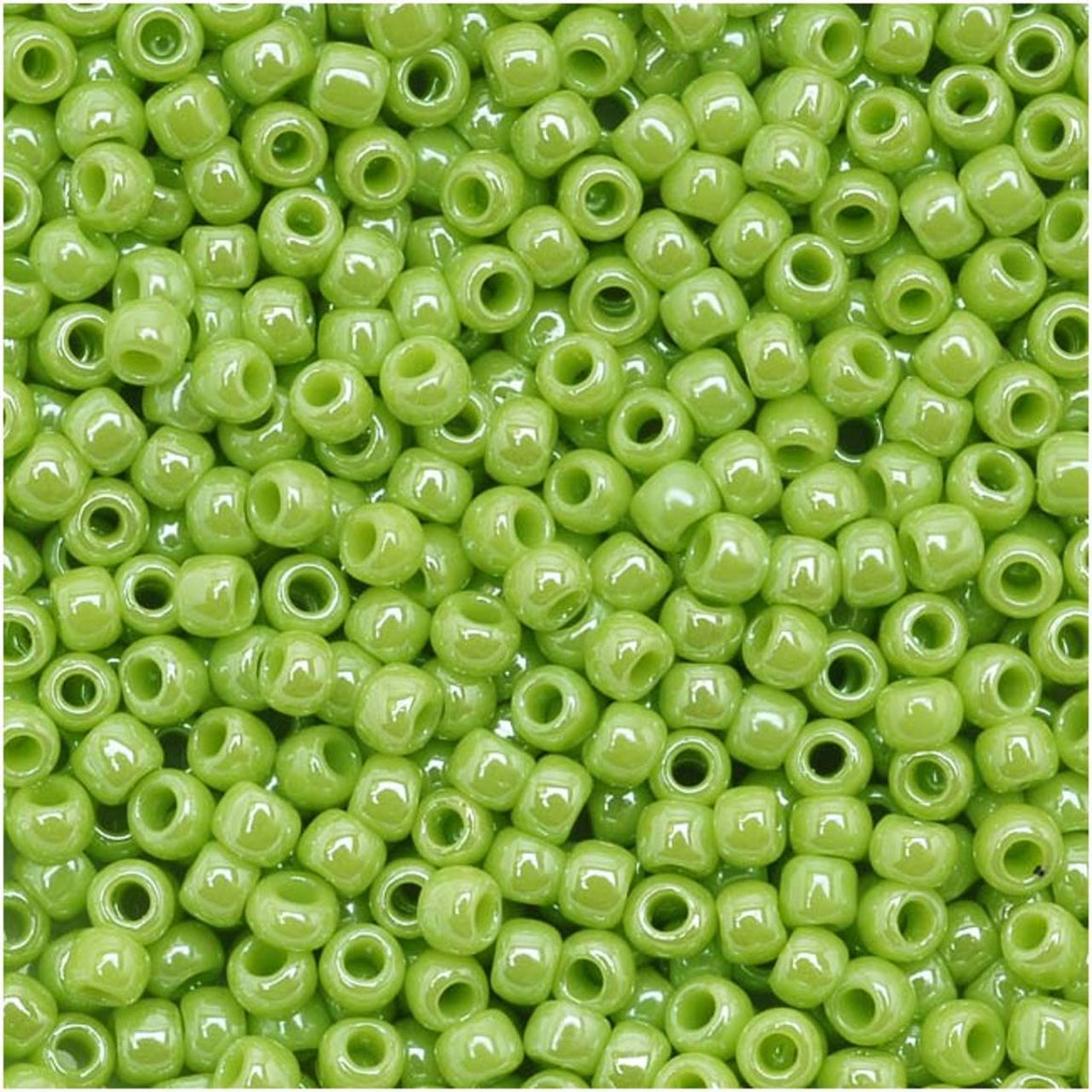 TOHO Bead Round 11/0 Opaque-Lustered Sour Apple, 2.5-Inch Tube