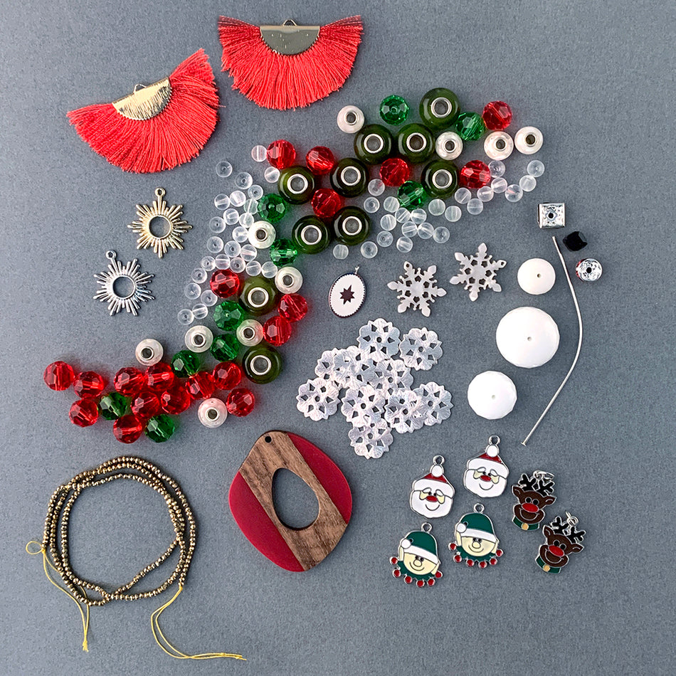 Deal of the Day Holiday Beads and Charm Mix