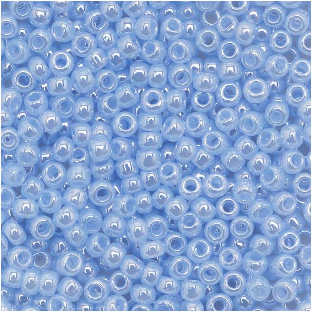 TOHO Bead Round 11/0 Ceylon Robin's Egg Blue, 2.5-Inch Tube