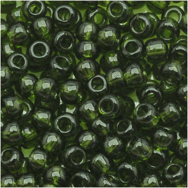 TOHO Round Seed Beads 11/0 11 Transparent Olivine