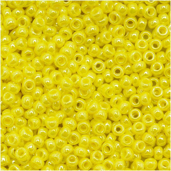 TOHO Round Seed Beads 11/0 128 Opaque Lustered Dandelion