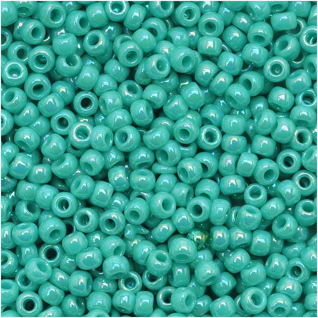 TOHO Round Seed Beads 11/0 413 Opaque Rainbow Turquoise