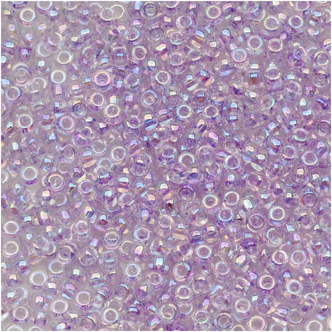 TOHO Round Seed Beads 11/0 477, Dyed Rainbow Lavender Mist