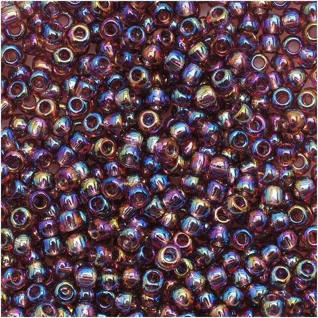 TOHO Round Seed Beads 11/0 166B Transparent Rainbow Med Amethyst