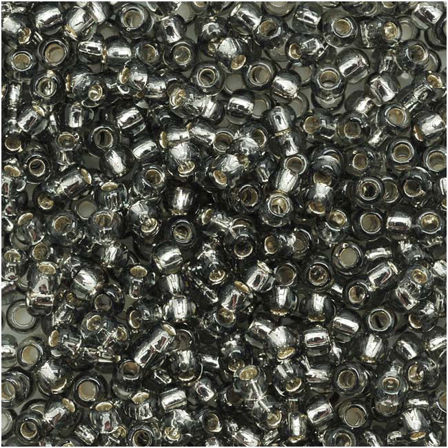 TOHO Round Seed Beads 11/0 29B Silver Lined Gray