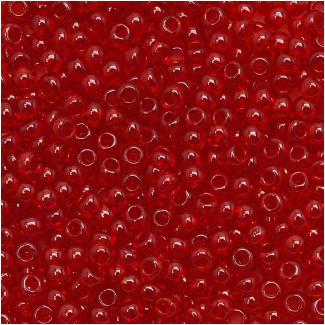 TOHO Round Seed Beads 11/0 5C Transparent Ruby